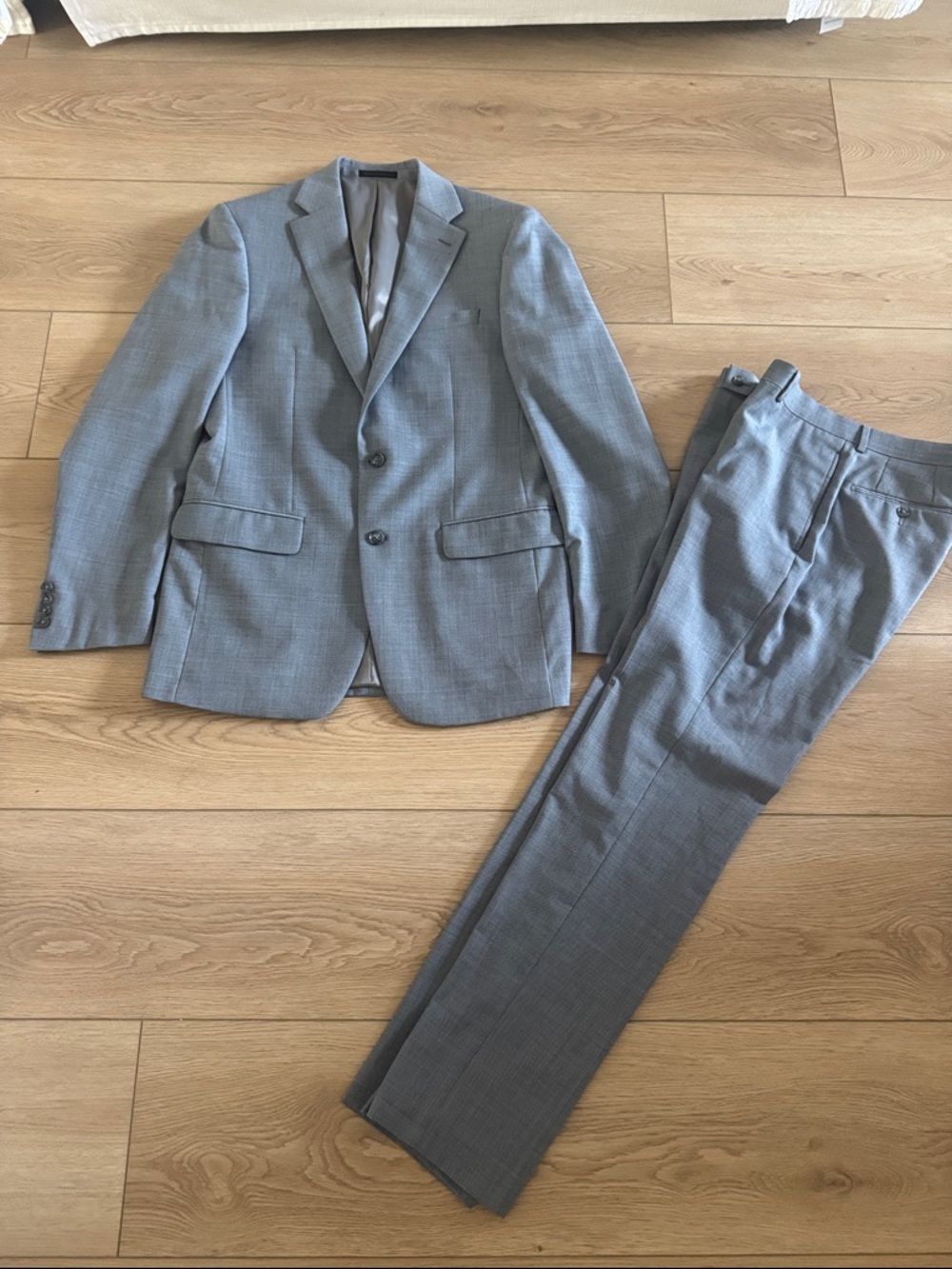 Calvin Klein Gray Men's Suit Jacket & Pants